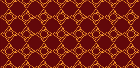 Fototapeta premium Geometric Lattice Ornament Pattern in Red
