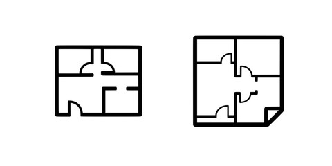 floorplan icon , architect icon vector
