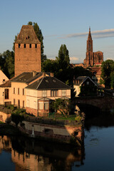 Obraz premium Strasbourg Old Town at Sunset, Alsace, France