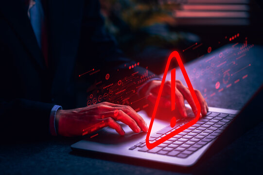 System Hack Warning Alert Cybersecurity Breach in Corporate Networks Urgent Response Required to Prevent Data Compromise High-Risk Environment Digital Security Overview