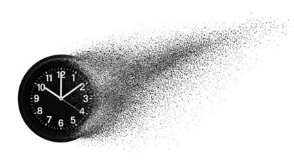 Disintegrating Wall Clock Abstract Concept Of Time Passing