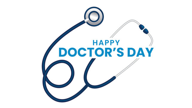 National Doctors' Day. Doctors' Day celebration background design. Vector illustration - Powered by Adobe
