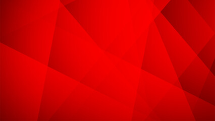 Abstract red geometric background with layered polygon shapes and subtle transparency