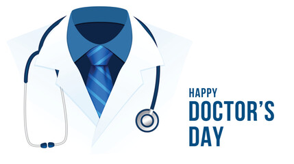 National Doctors' Day. Doctors' Day celebration background design. Vector illustration