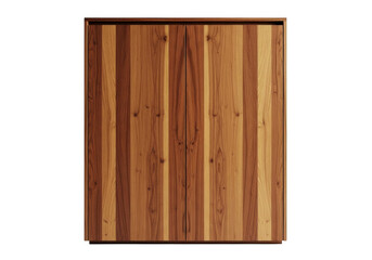 A wooden cutting board with a striped pattern isolated on transparent background