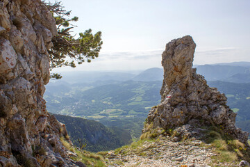 spring landscape - Rax Mountain in the Austrian Alps, Lower Austria