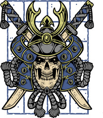 ronin skull japanese