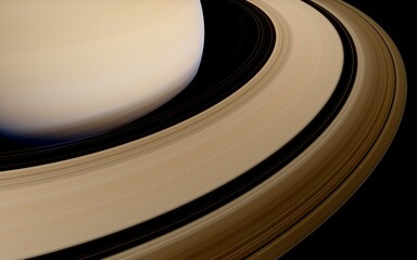 Saturn's Ring System - Close-Up Detail View © Bartlomiej