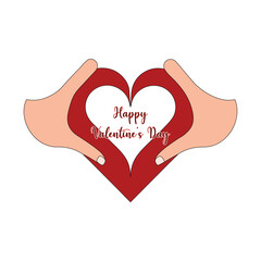 two hands forming a heart