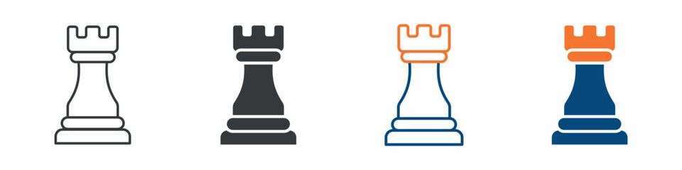 Chess Game Icon Set Multiple Style Collection  © Diah