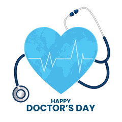 National Doctors Day background design. Vector illustration