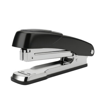 Modern office stapler isolated on transparent background