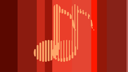 musical notes Abstract mosaic background, flat color illustration