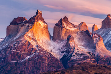 Nice view of Torres Del Paine National Park, Chile.