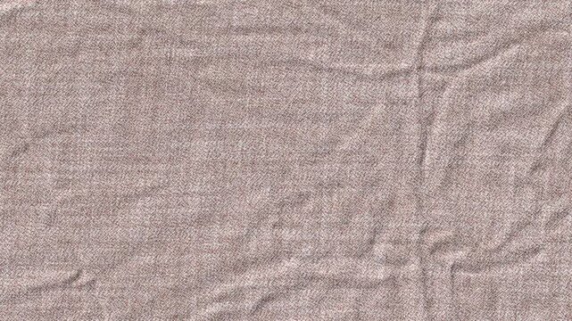 High-quality close-up texture of wrinkled linen fabric in a soft dusty rose color, perfect for aesthetic lifestyle backgrounds, organic fashion presentations, textile details.
