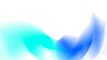 Abstract Soft Blue and Cyan Fluid Motion Blur on White Background