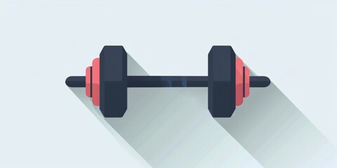 Dumbbell with weights for fitness and bodybuilding training