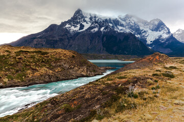 Nice view of Torres Del Paine National Park, Chile.