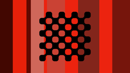 Round chess board Abstract mosaic background, flat color illustration