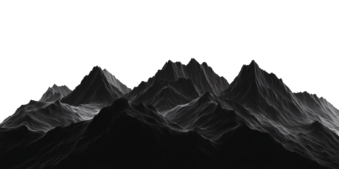 A dramatic mountain range with white lines, evoking a sense of awe and wonder perfect for inspiring creativity or evoking emotions.