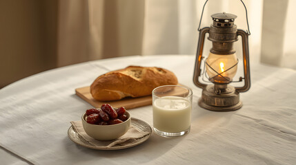 Traditional Iftar Table Setting