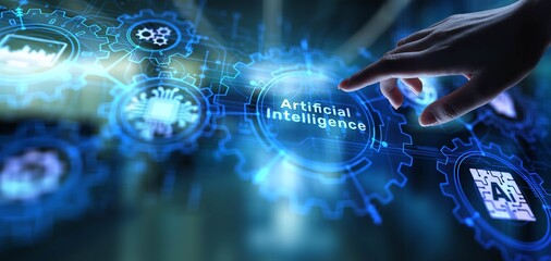 AI Concept: Transforming Industries with Artificial Intelligence Technologies.