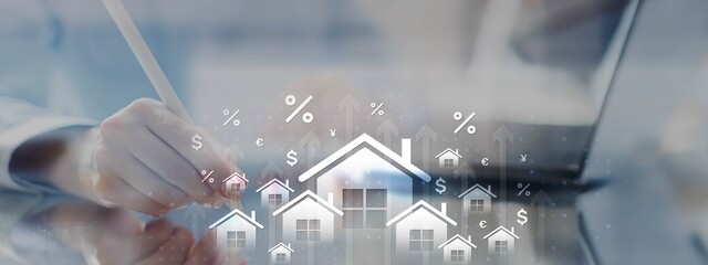 Real Estate and Mortgage Technology Concept.