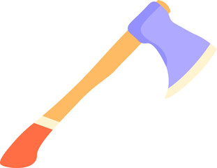 Cartoon Style Axe Illustration