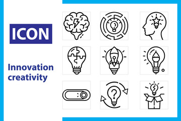 Technology Line Icons Collection – Digital Innovation, AI, Cloud, Cyber Security Outline Vector