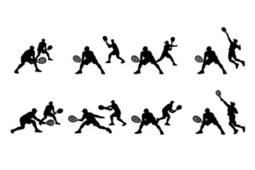 Sports and Fitness Icon Set. Containing tennis, basketball, running, cycling, yoga, gym, soccer, swimming and more.