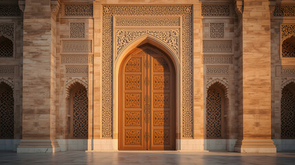 Ornate Golden Islamic Archway