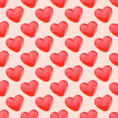 red hearts background