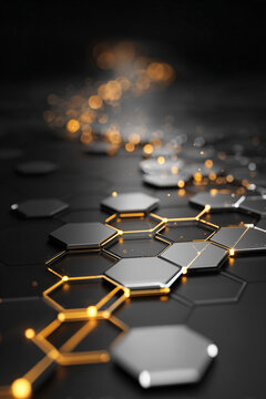 Digital gold, silver, and white transformation roadmap displaying key milestones, illustrating a strategic pathway for organizations to drive innovation and modernize technology