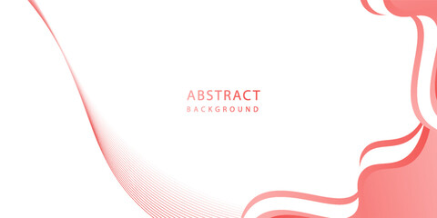 Pink and white gradient background with wavy corners of white Valentine theme. Affection theme illustration design pattern.modern design,flayer