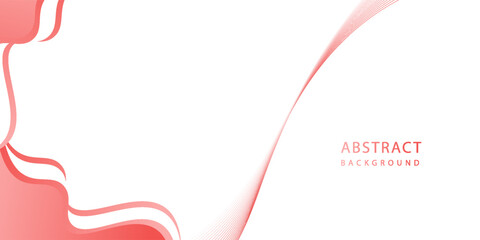 Pink and white gradient background with wavy corners of white Valentine theme. Affection theme illustration design pattern. Abstract background.illustration