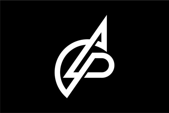 AP Letter Geometric Monogram Logo