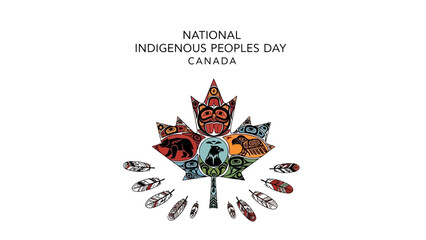 Indigenous Peoples Day Maple Leaf Canada Celebration