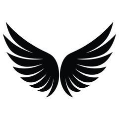 Obraz premium Wings icons set. Wing logo. Vector