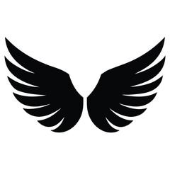 Obraz premium Wings icons set. Wing logo. Vector