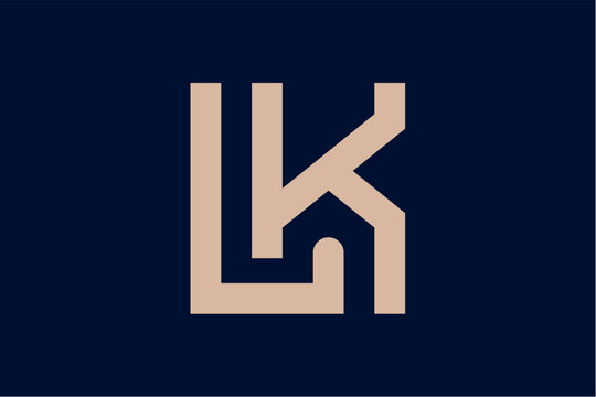 LK Letter House Logo Design