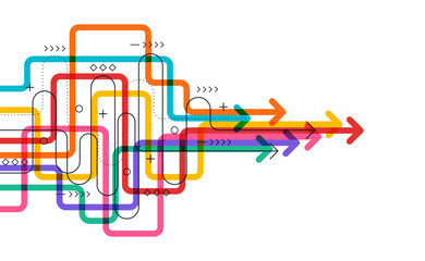 Abstract arrow direction. Business investment to success. financial data graph strategy. Technology background. High speed.