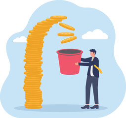 Illustrating of business activities, eps 10