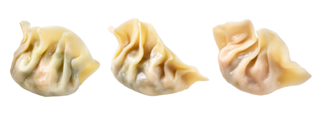 Delicious dumplings on a transparent background culinary delight studio