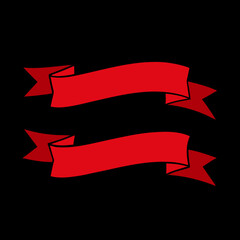 Ribbon Vector Set &ndash; Wavy Banner Collection