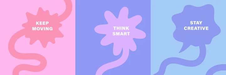 Fototapeten Farbiges Glas Vibrant abstract poster with flowing shapes in warm colors featuring colorful, fluid wavy lines for a dynamic, modern feel, motivational design typography for creative wall art  © icons gate