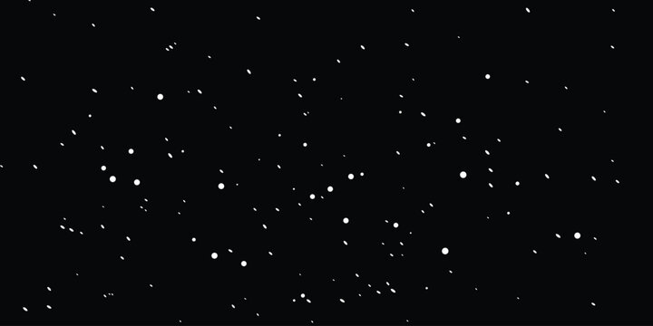 A captivating abstract pattern of scattered white light dots against a deep dark background