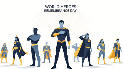 Superhero Team Remembrance Day, World Heroes Tribute © Red3