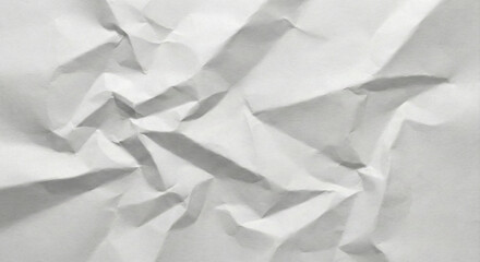 Obraz premium Light Gray Crumpled Paper Texture – Wrinkled Minimal Paper Background