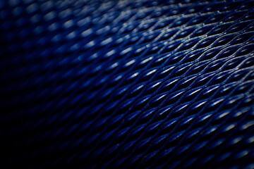 Blue Metallic Mesh Macro Texture