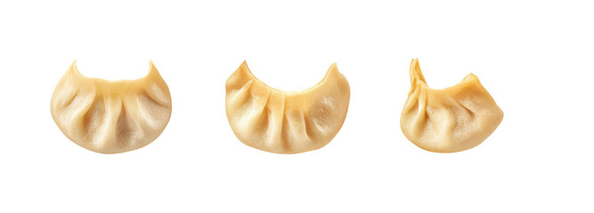 Dumplings preparation process kitchen food photography transparent background